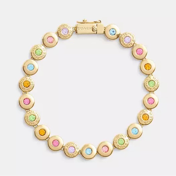 Coach Open Circle Tennis Bracelet,nwt ! - Picture 1 of 5